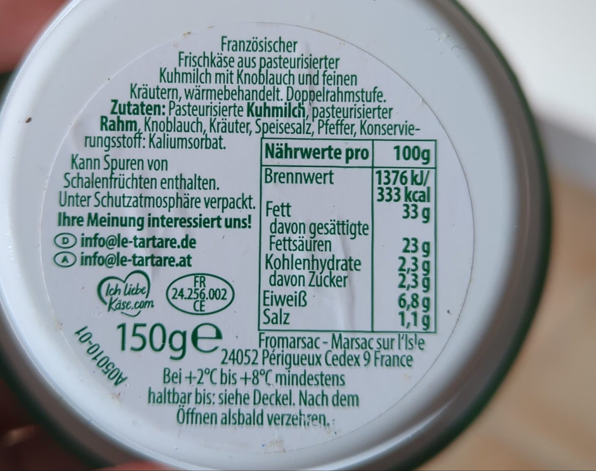 Le Tartare Feine Kräuter packshot