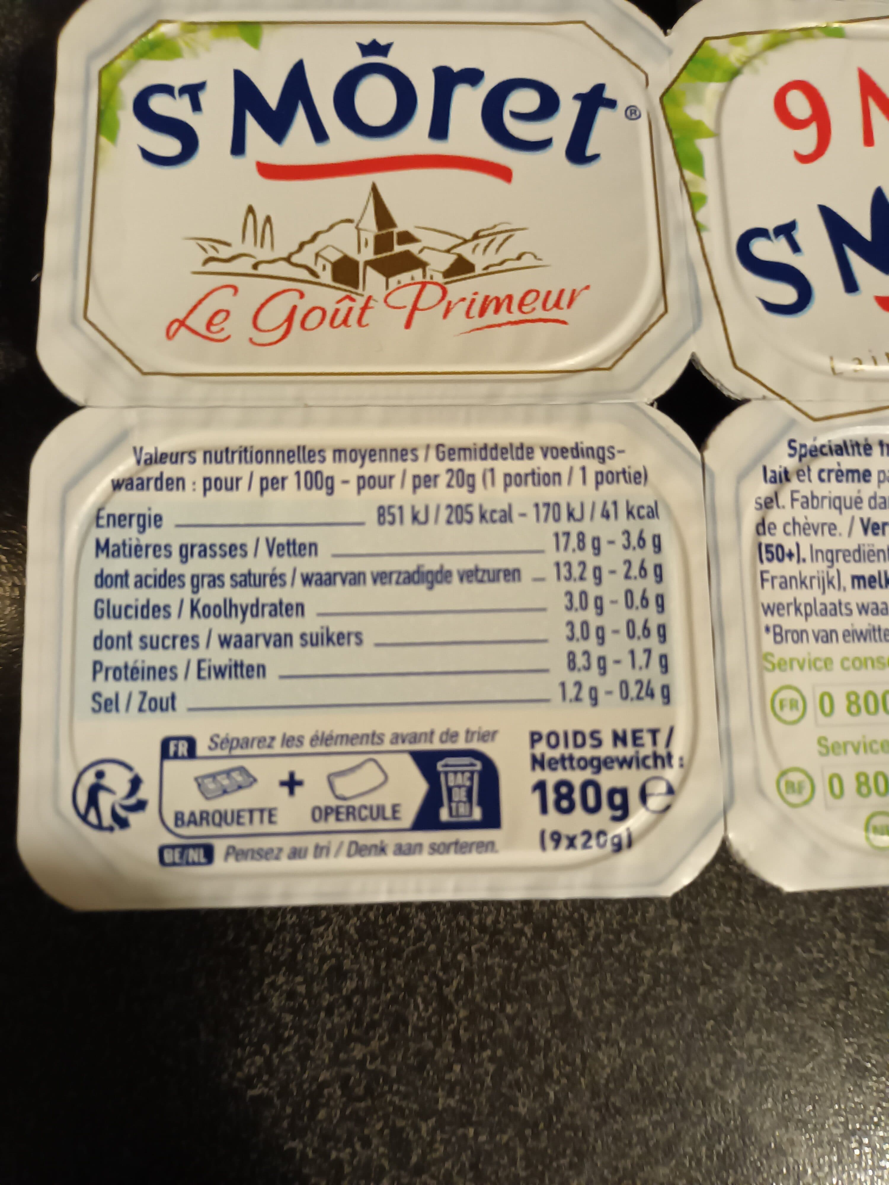 Savencia 9 Minis St Moret (17,8% MG) packshot
