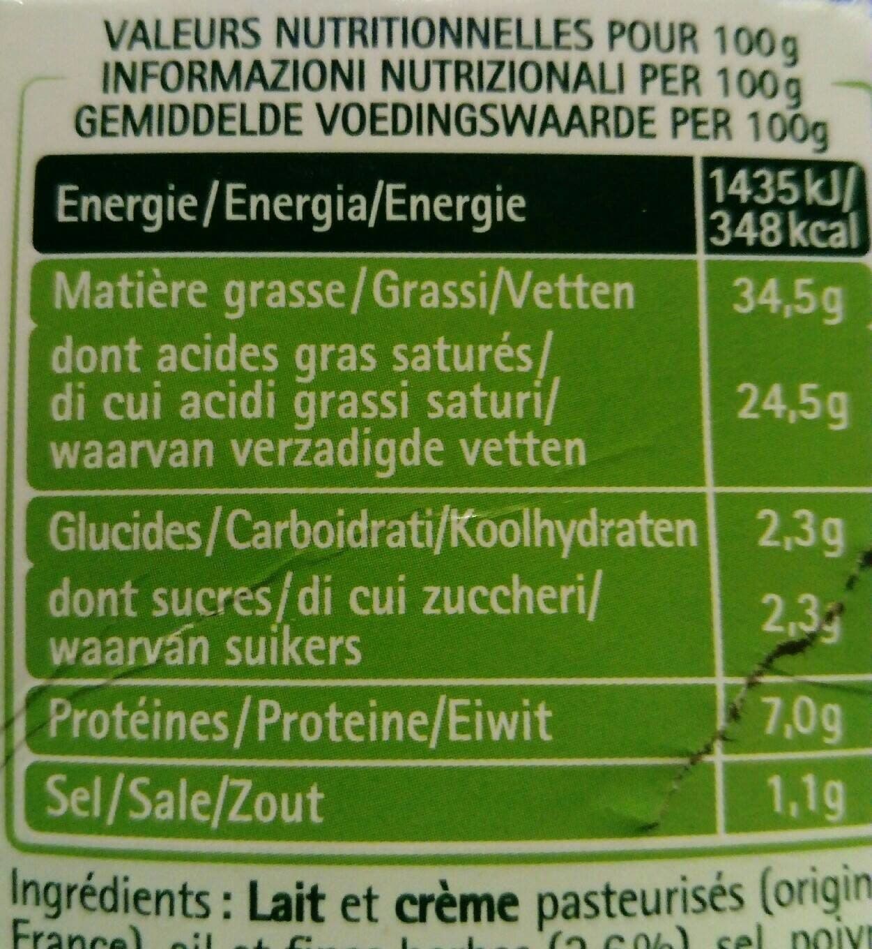 Savencia Fromage Ail Fine Herbe Tartare, 70%MG packshot
