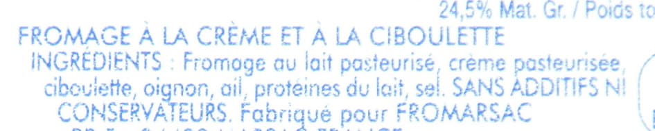 Elle & Vire Fromage à la crème ciboulette packshot