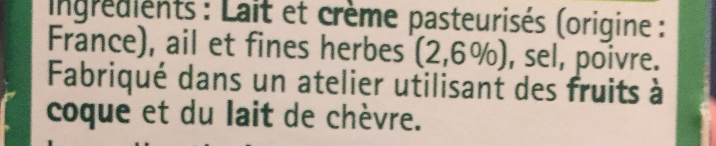 Savencia Fromage à tartiner, à l'ail et fines herbes packshot