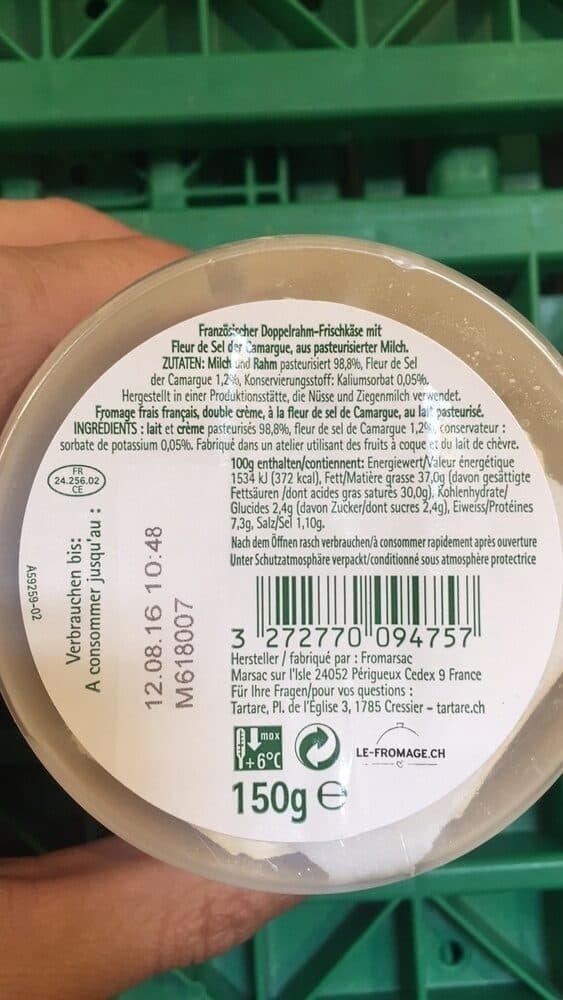 Savencia Tartare, Les Créations Fleur de Sel (36,5 % MG) packshot
