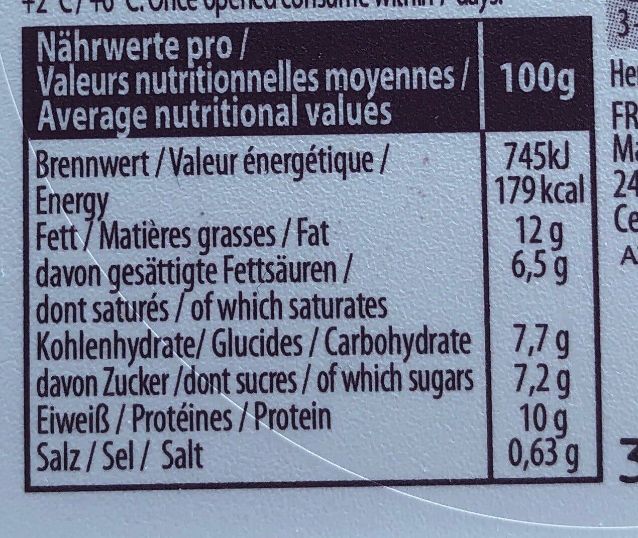 Chavroux Ziegenfrischkäse Chavroux der Milde, Feige packshot