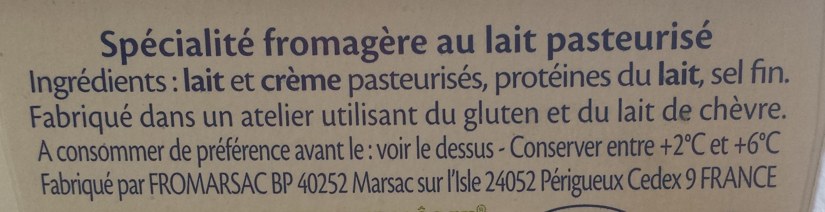 Fromarsac St Môret® Le Goût Primeur (17,8% MG) packshot