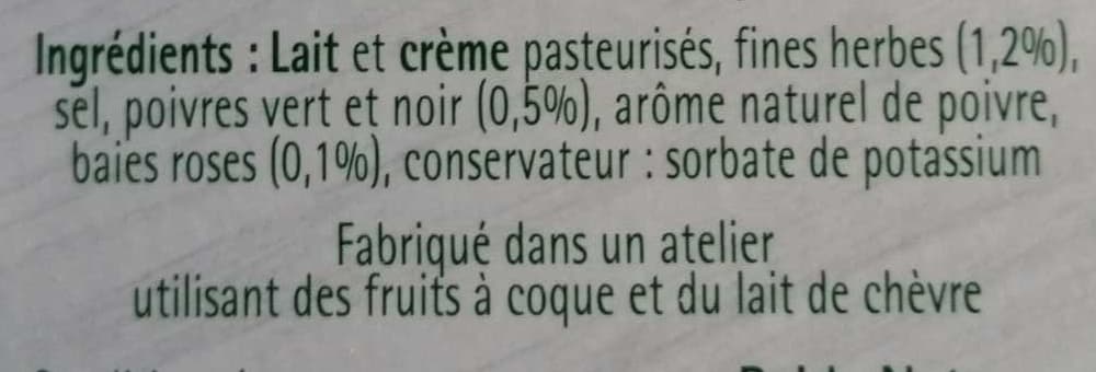 Savencia Tartare - Poivre & Fines Herbes packshot