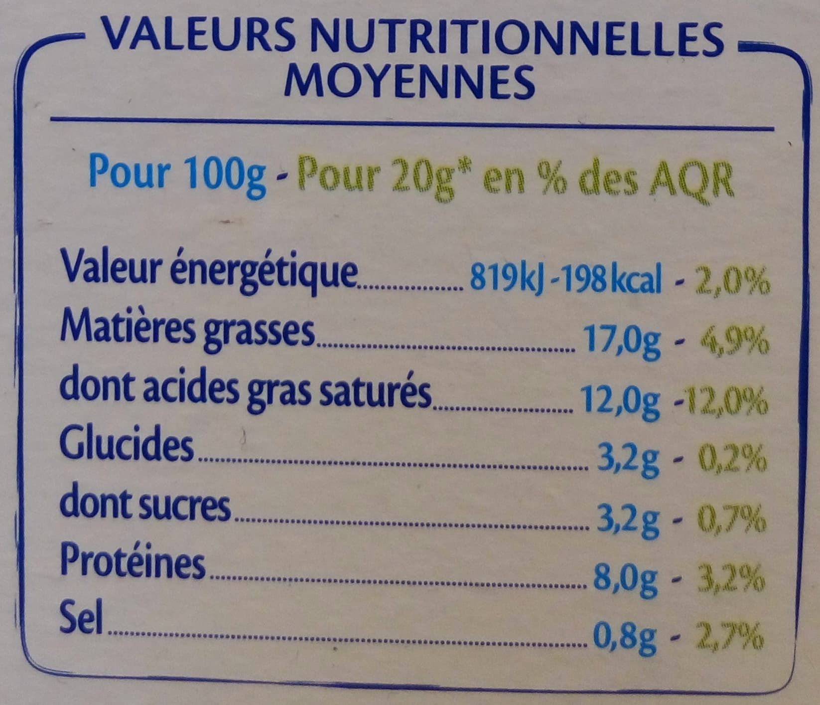 Fromarsac Le Goût Primeur réduit en sel -25 % packshot