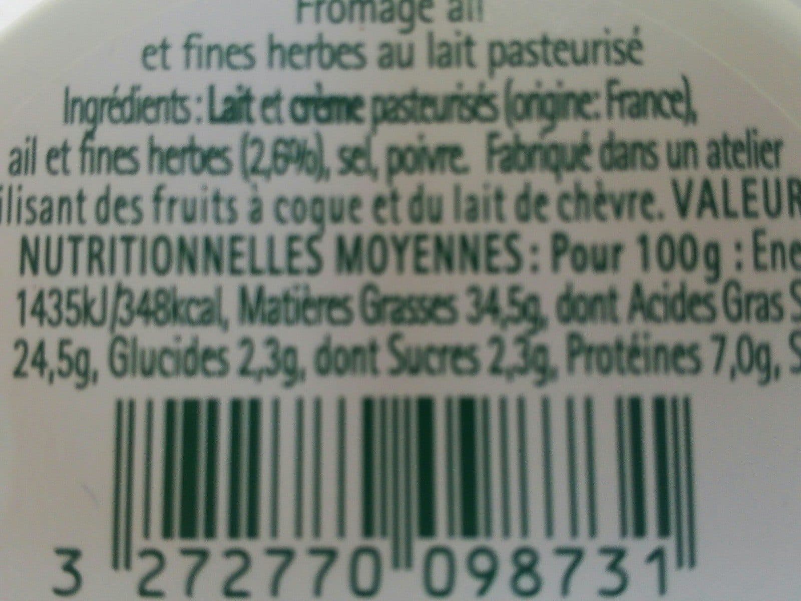 Fromarsac Ail et fines herbes packshot