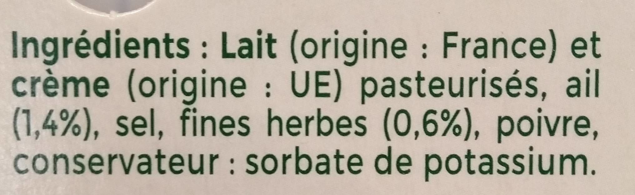 Savencia Tartare léger ail & fines herbes packshot