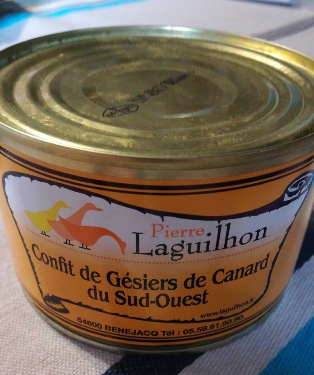 Pierre laguilhon Gésier de canard confit Boite de packshot