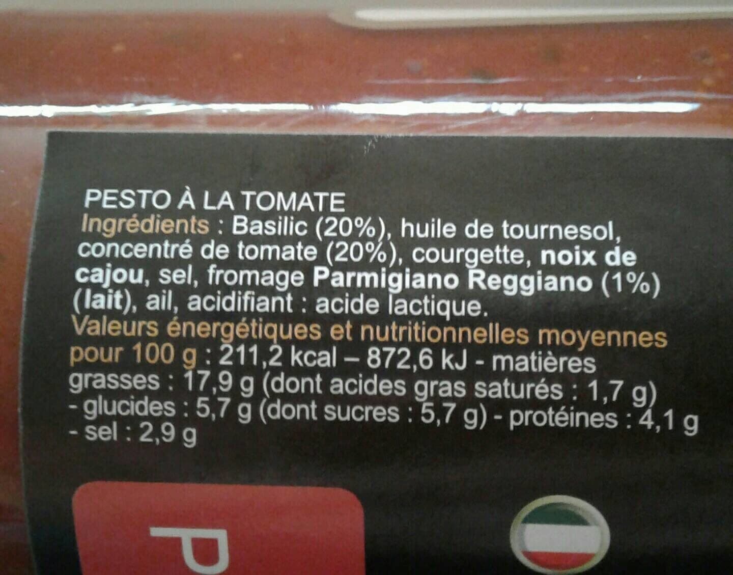 Segreti di Riva Pesto Rosso à la tomate packshot