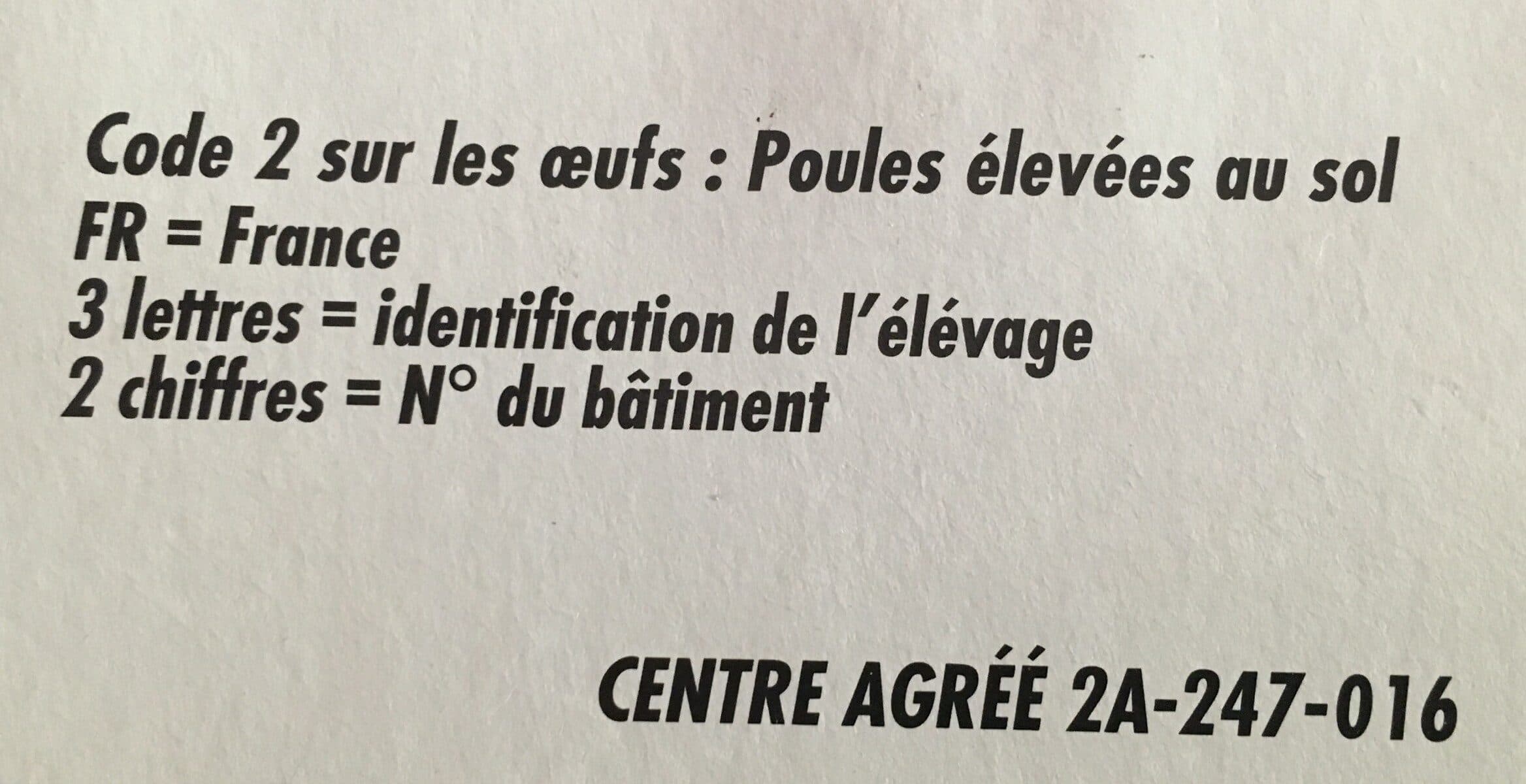 Open Food Facts 12 œufs de poules élevées au sol Cat A gros packshot
