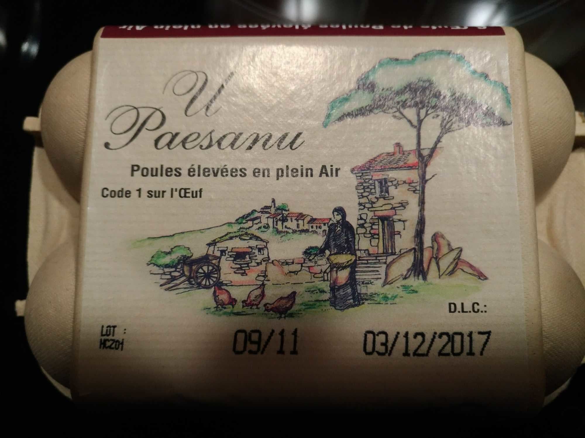 Corseoeuf Oeufs plein air extra Corsoeuf X6 packshot