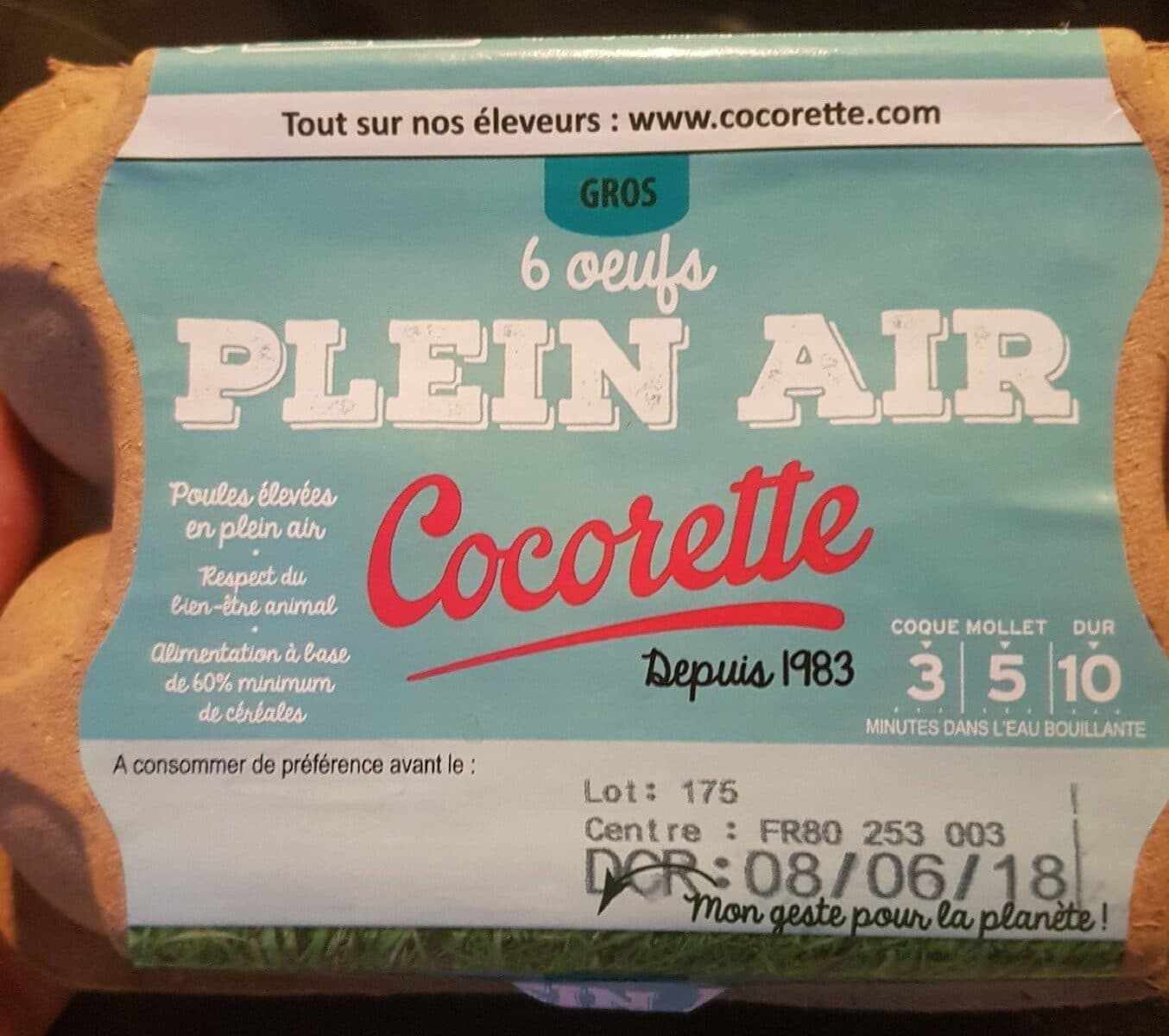 Cocorette Oeufs plein air Cocorette x6 packshot