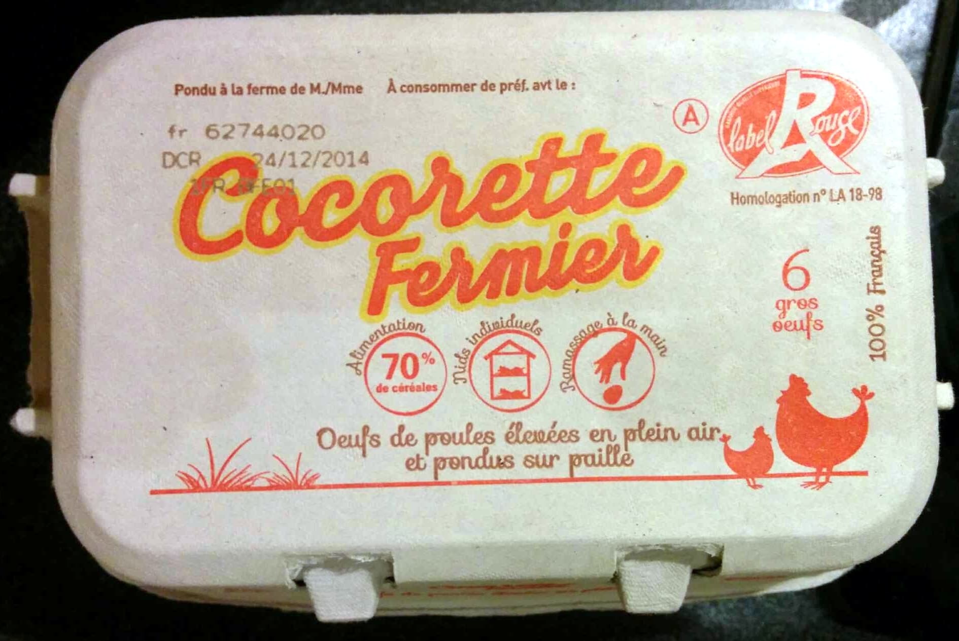 Cocorette Fermier Oeufs packshot