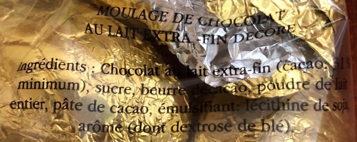 Open Food Facts Moulage de chocolat packshot