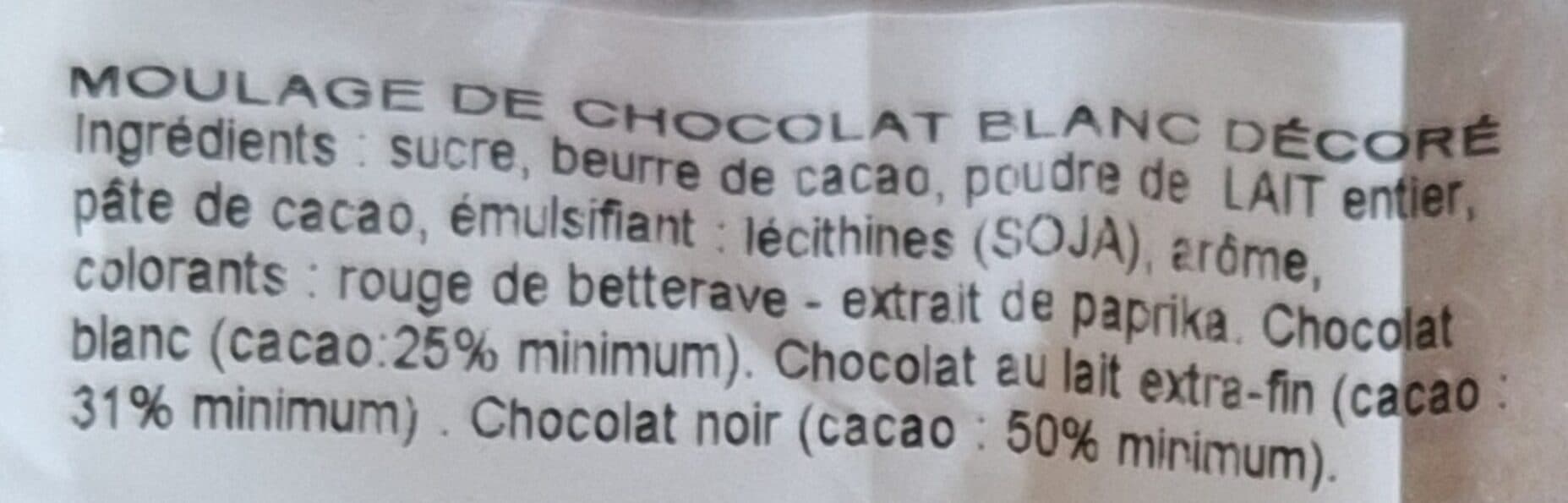 Rohan Chocolat blanc père noël packshot
