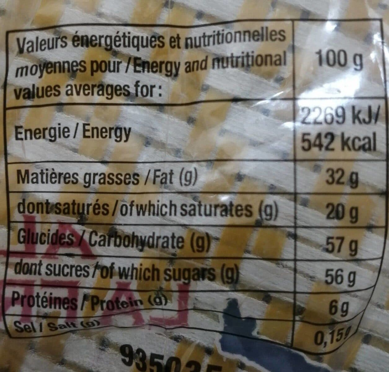 Open Food Facts Chocolat au Lait packshot