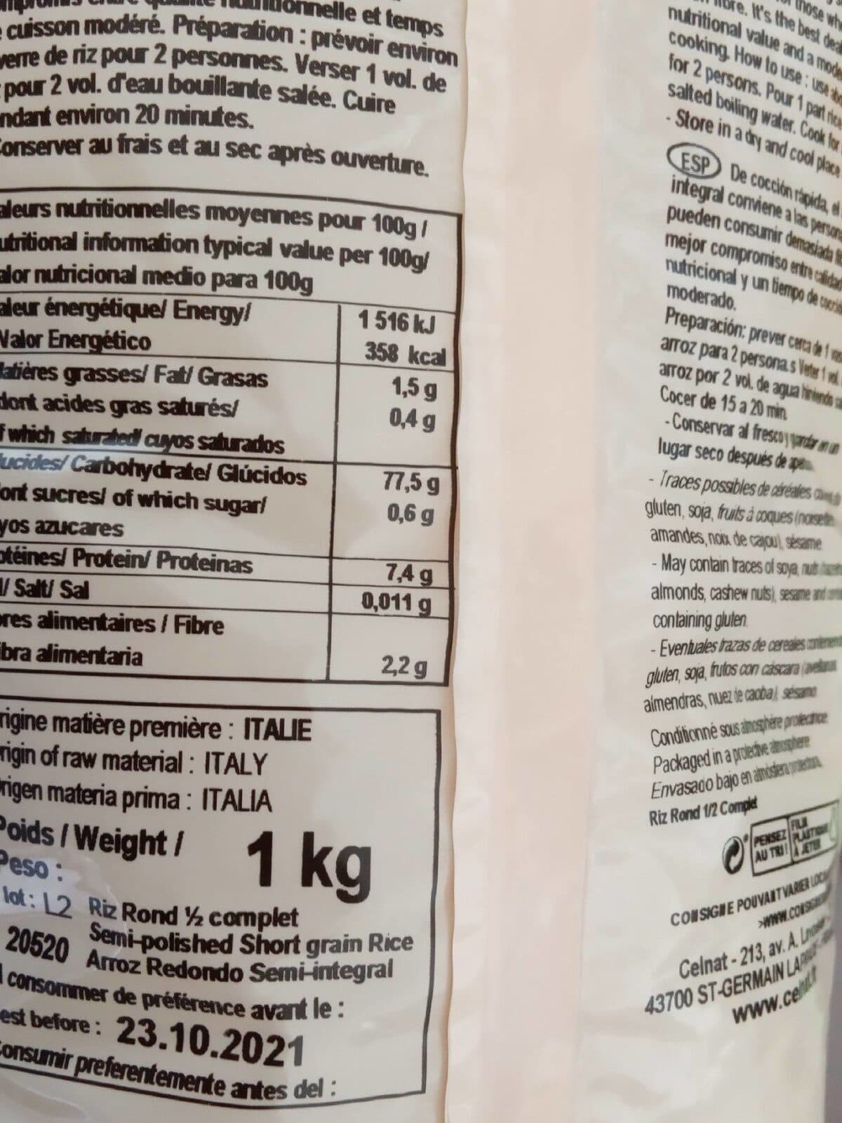Celnat Riz Ron de mi complet packshot