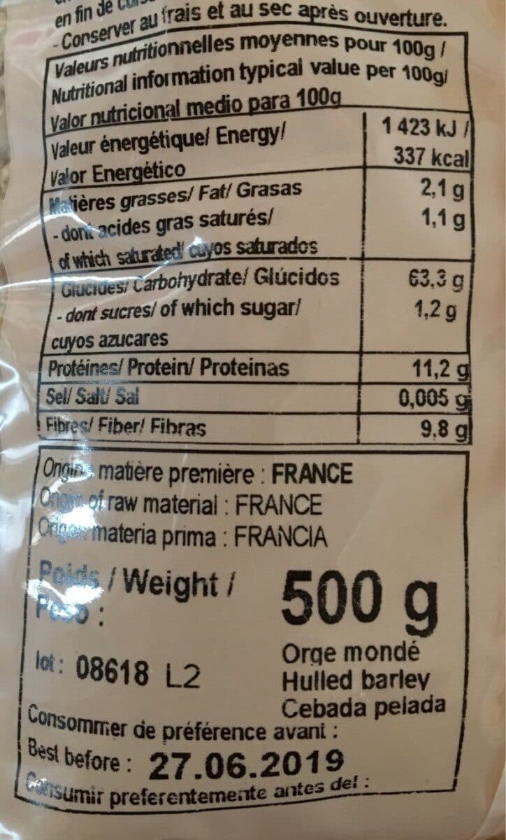 Celnat Orge mondé packshot