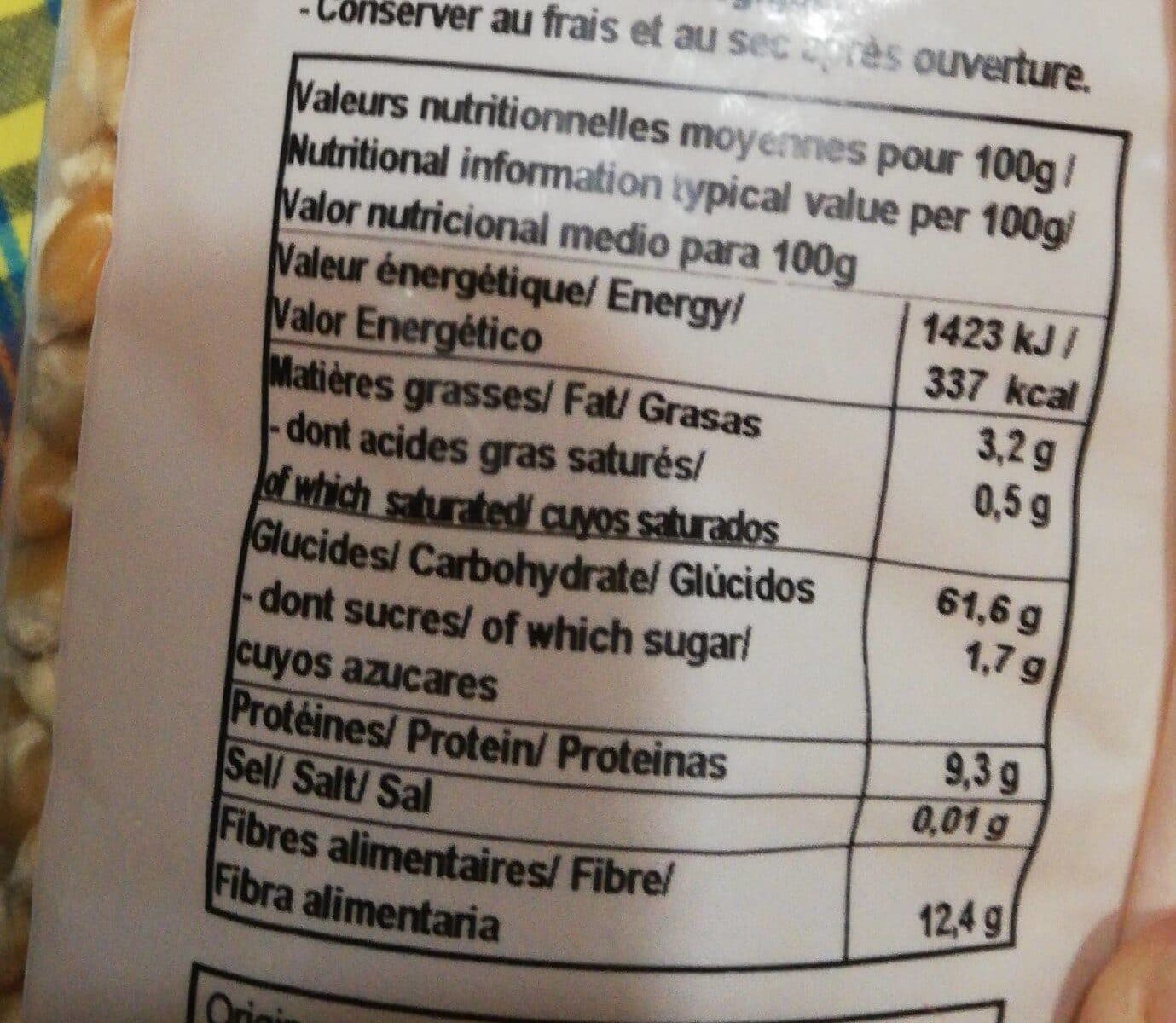 Celnat Maïs pop corn packshot