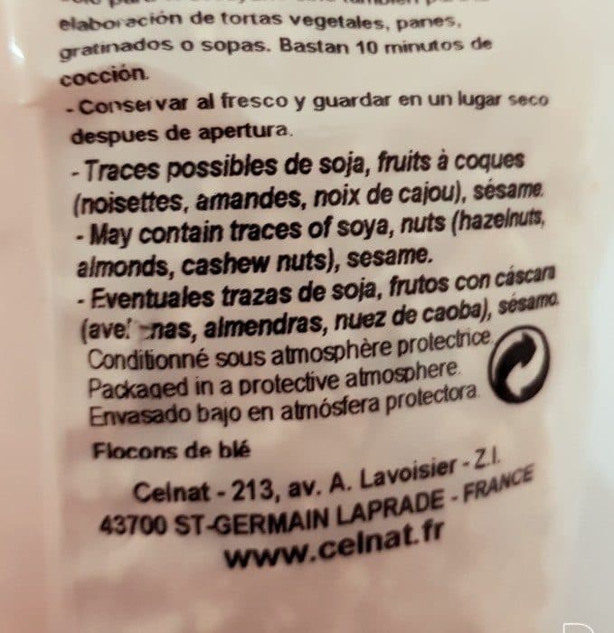Celnat 500G Flocons Ble packshot