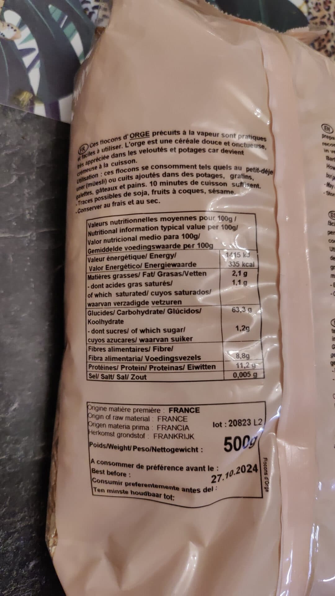 Celnat Flocons d'orge packshot