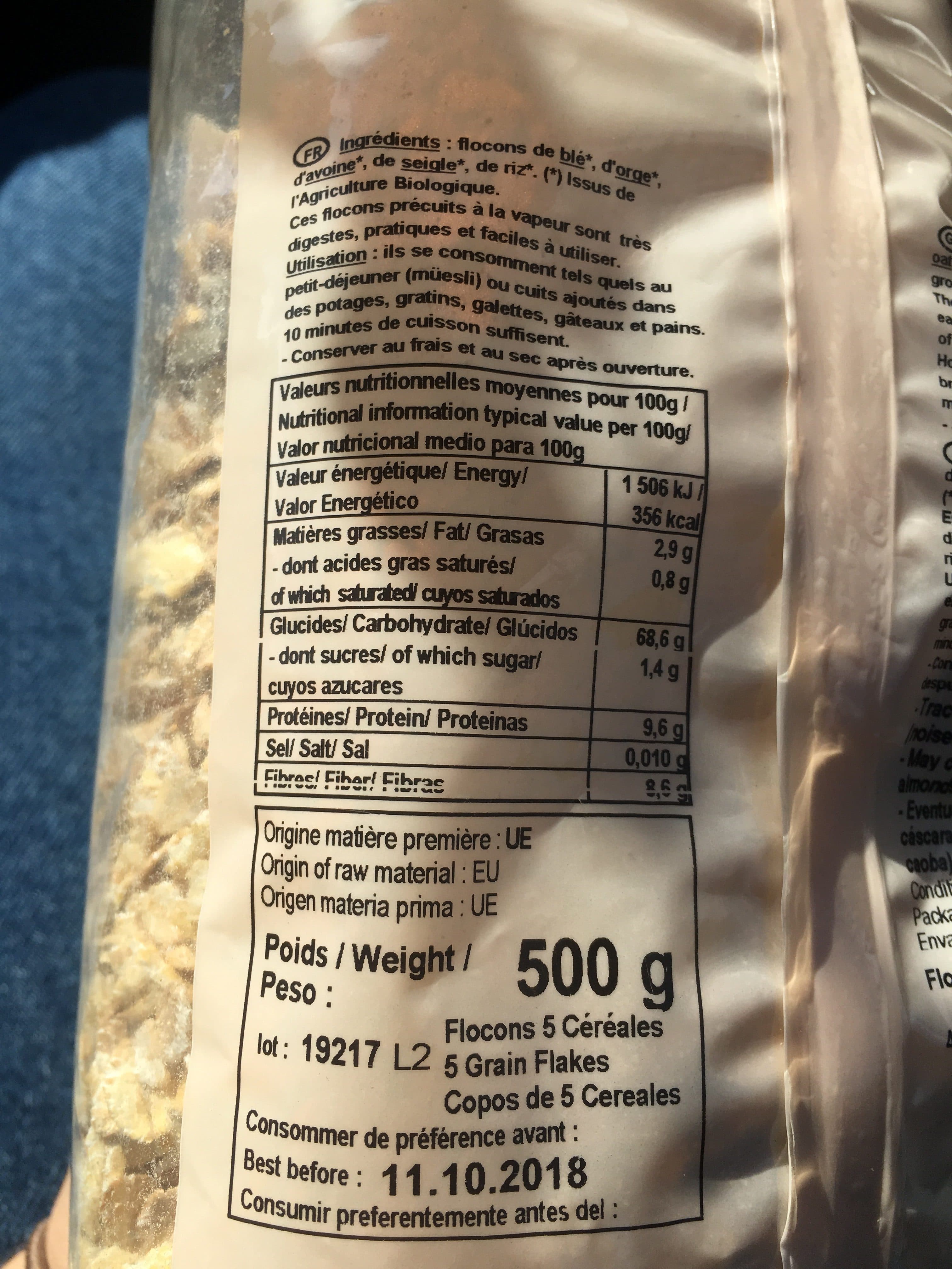 Celnat Flocons 5 Cereales packshot