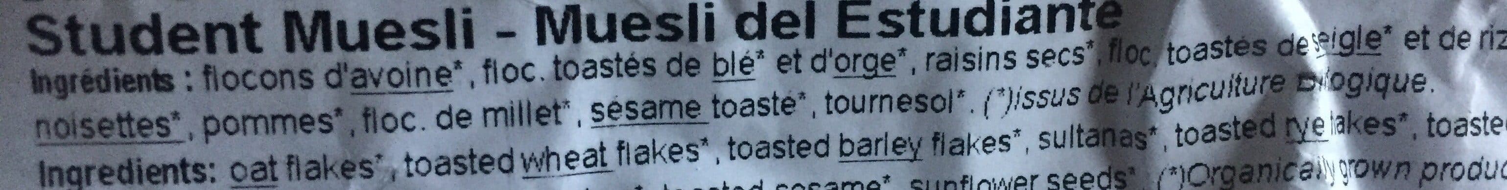 Celnat 3KG Muesli De L'etudiant packshot