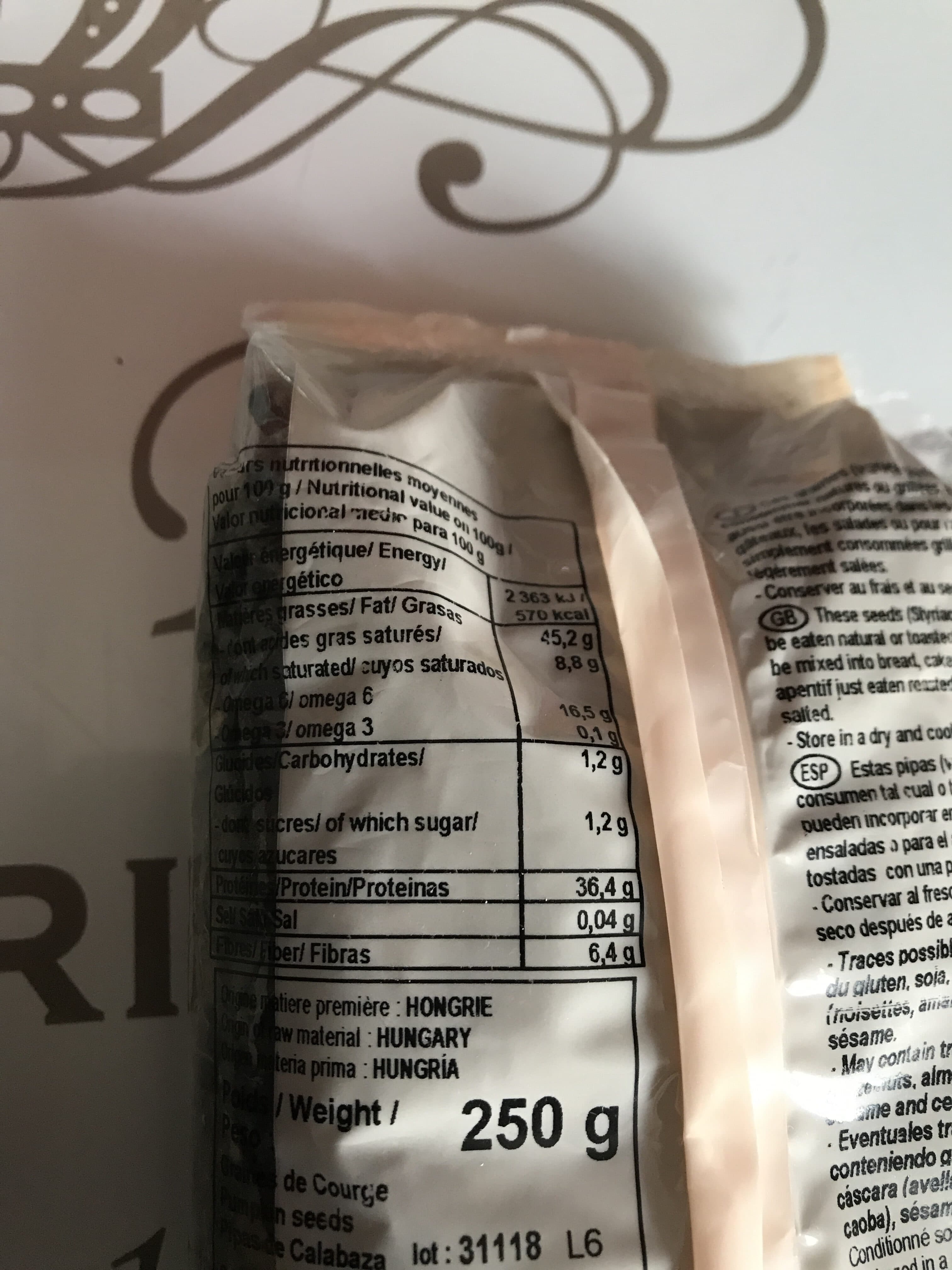 Celnat 250G Graines De Courge packshot