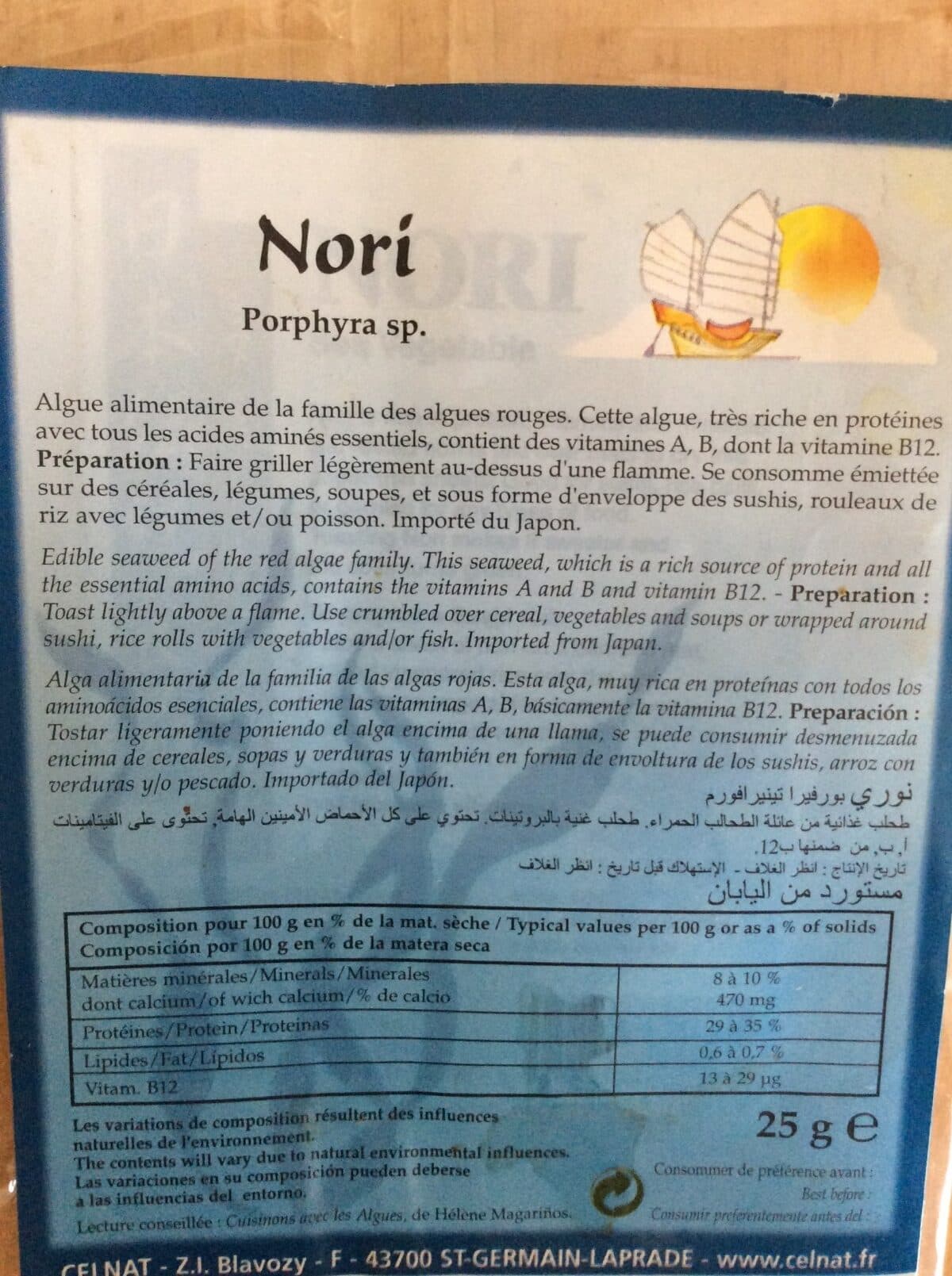 Celnat Nori packshot