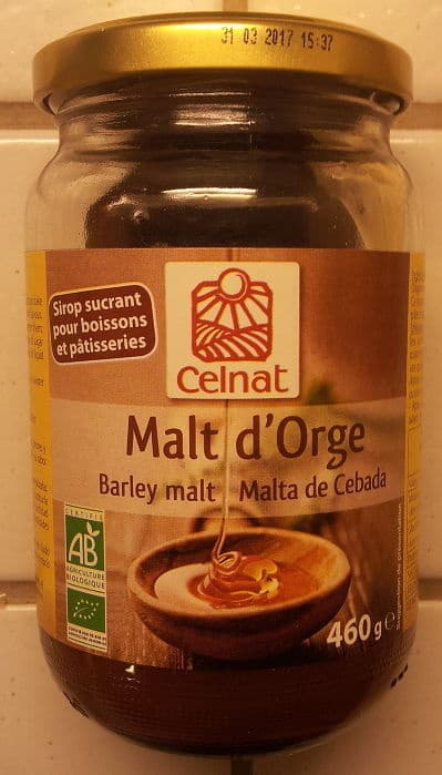 Celnat Sirop sucrant pour boissons et pâtisseries de Malt d'Orge packshot