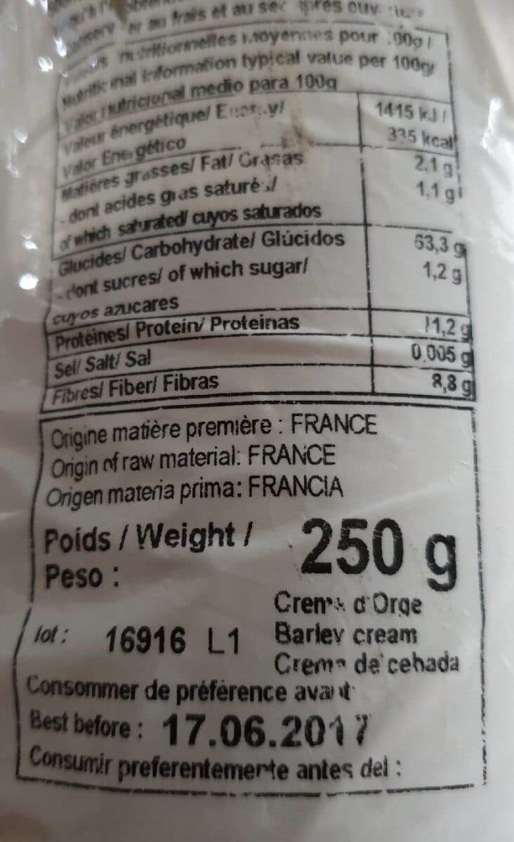 Celnat Farine précuite d'orge packshot