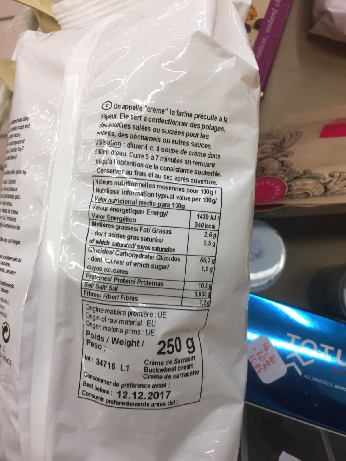 Celnat Crème de sarrasin packshot