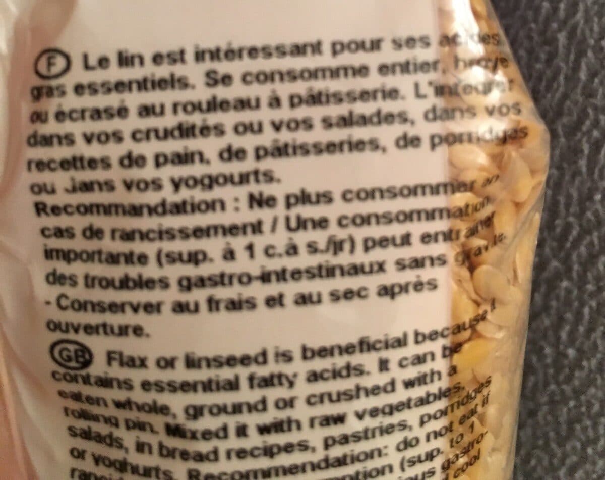 Celnat 250G GRAINES DE LIN DORé packshot