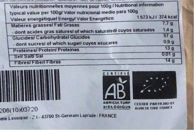 Celnat 3KG Son Avoine bio packshot