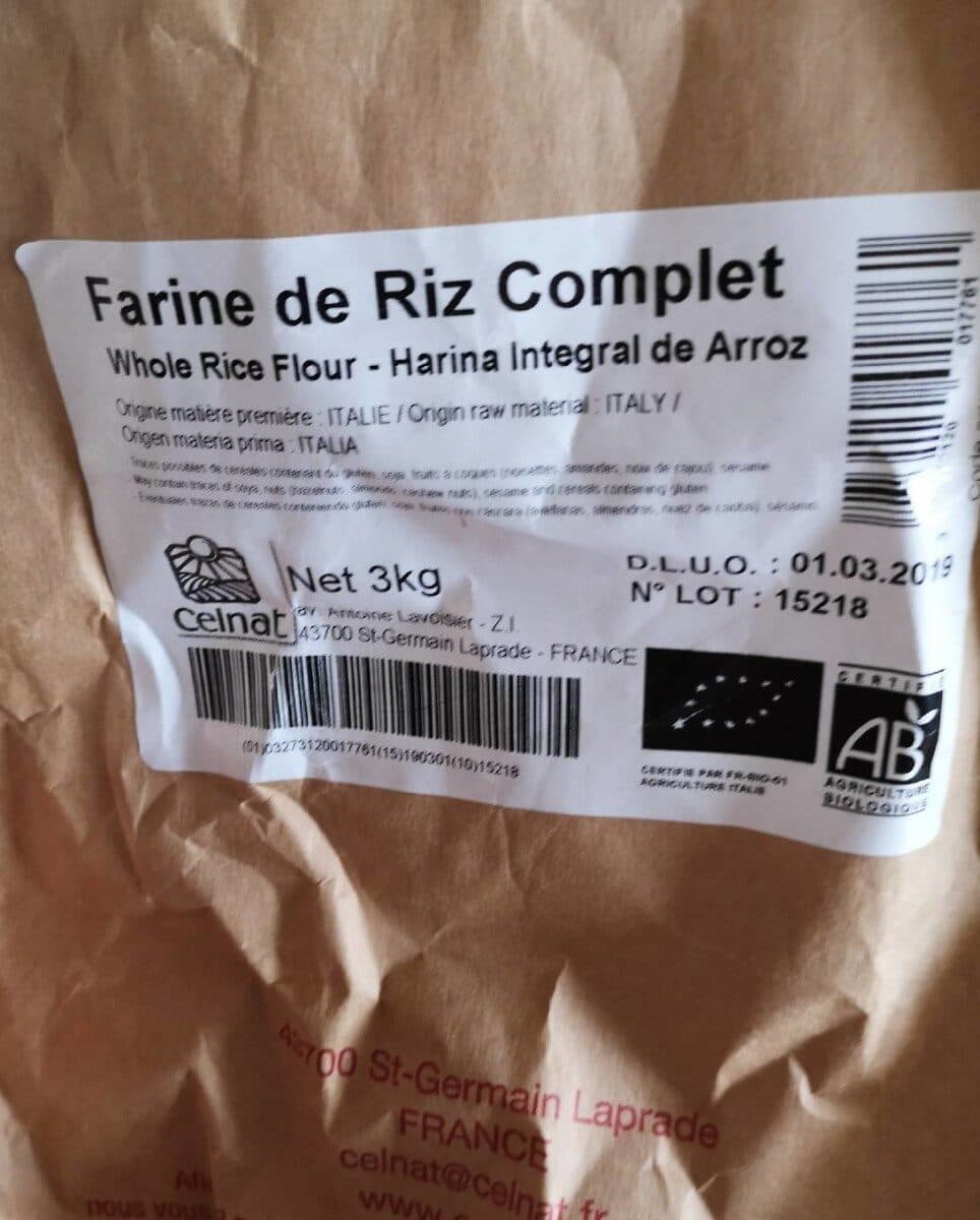 Celnat Farine De Riz Complet packshot