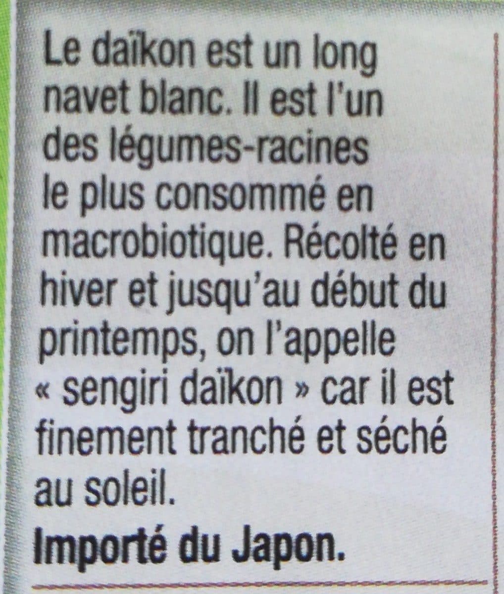 Celnat Sengiri Daïkon - Navets séchés packshot