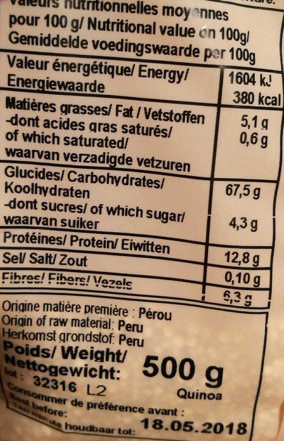 Happy Bio Quinoa blanc packshot