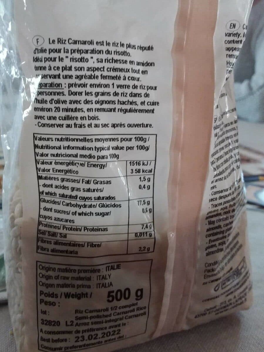 Celnat Riz Long Carnaroli Demi Complet packshot