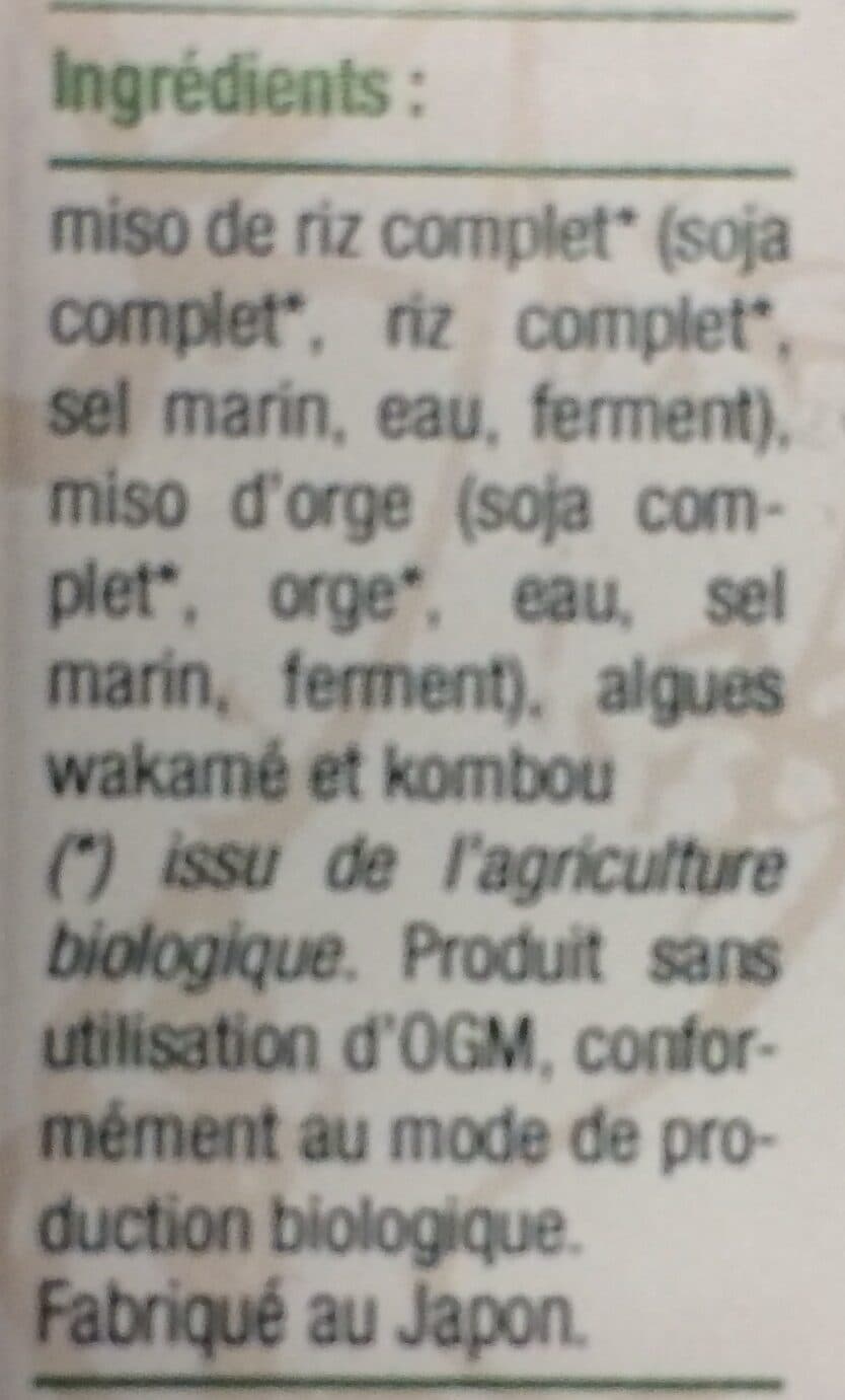 Celnat Soupe miso instantanée bio packshot