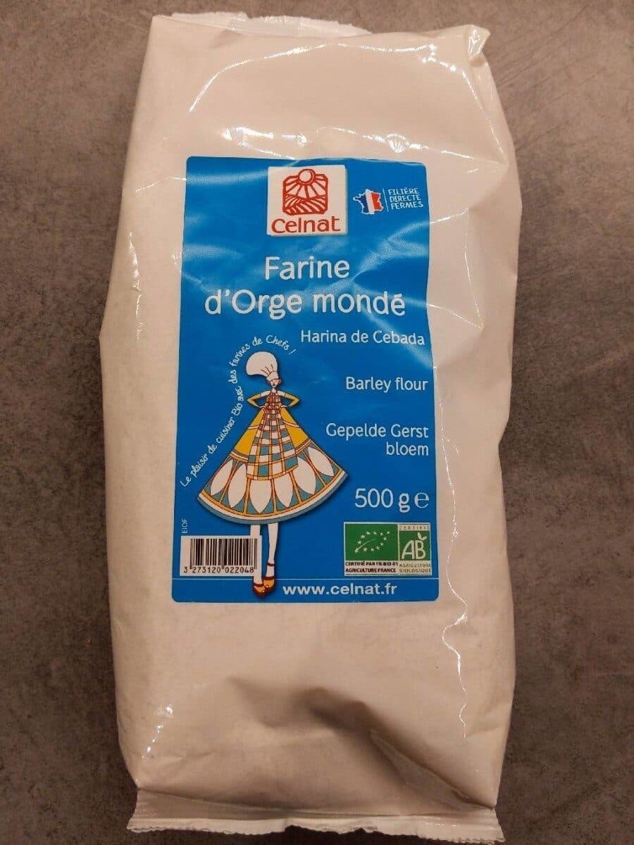Celnat Farine d'Orge mondé packshot