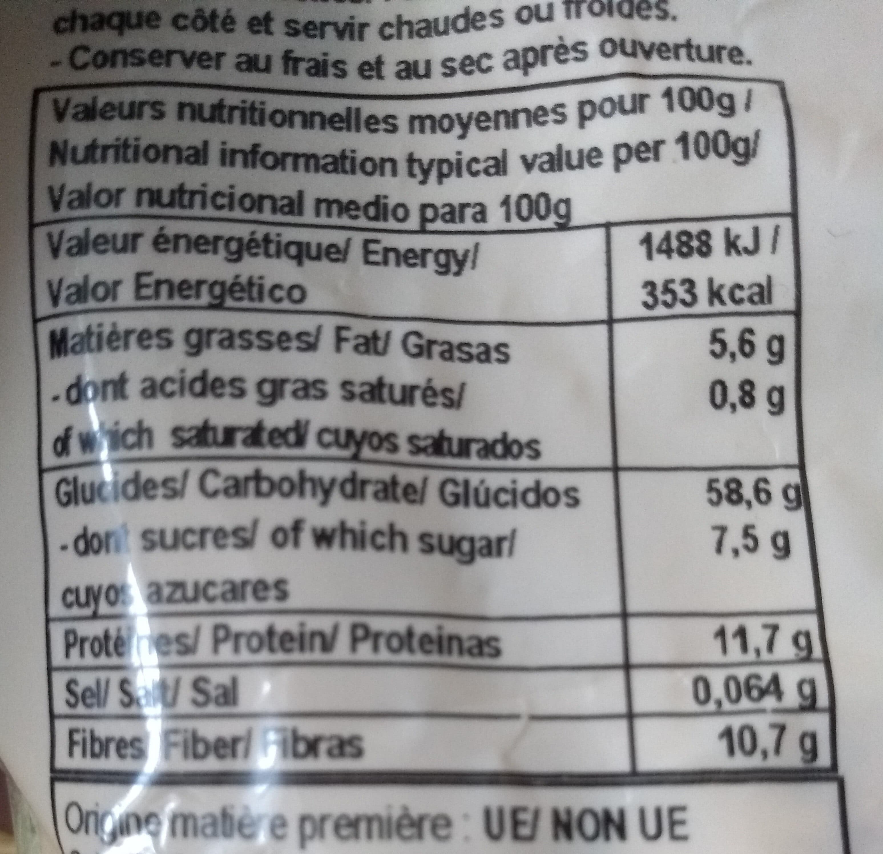 Celnat Galettines Quinoa Petits Legumes packshot