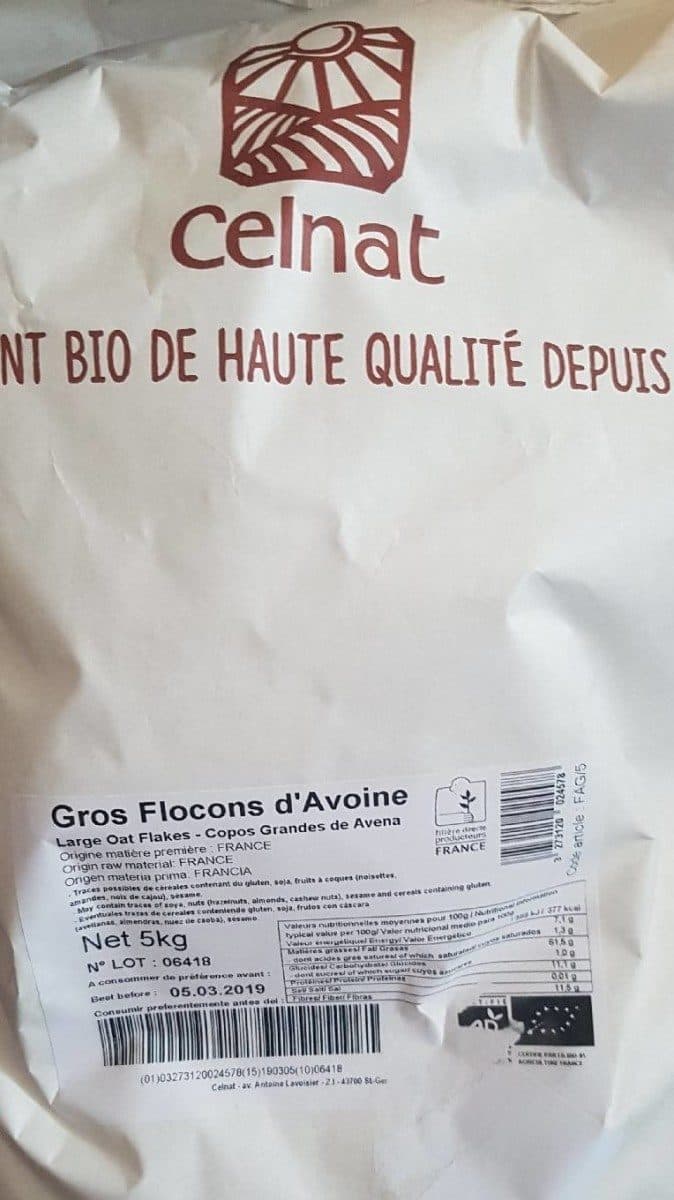 Celnat Gros Flocons d'Avoine packshot