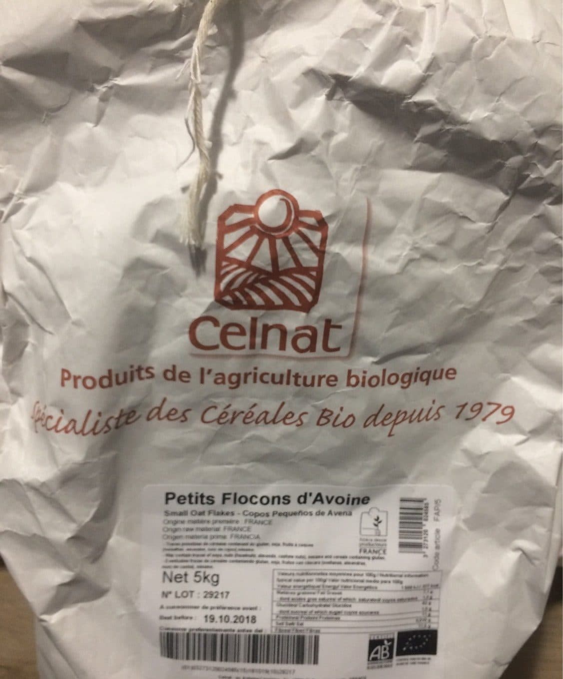 Celnat Petits flocons d'avoine packshot
