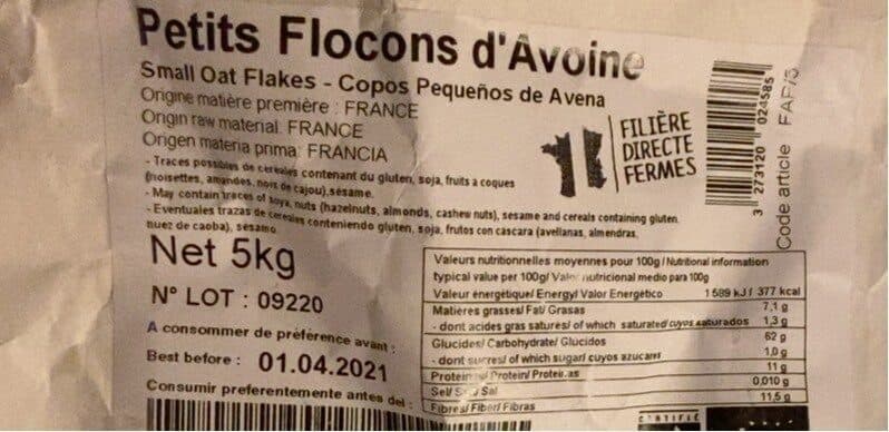 Celnat Petits flocons d'avoine packshot