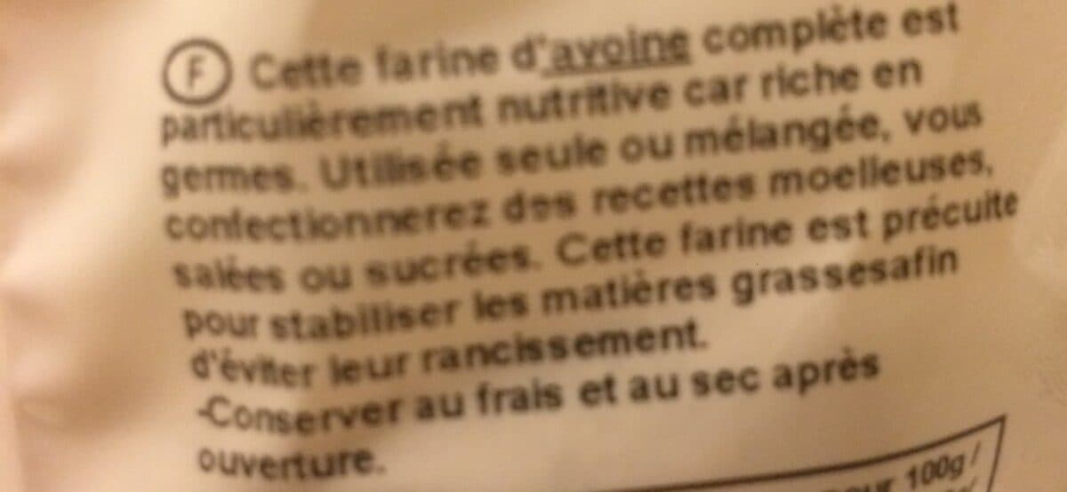 Celnat Farine d'Avoine complète packshot