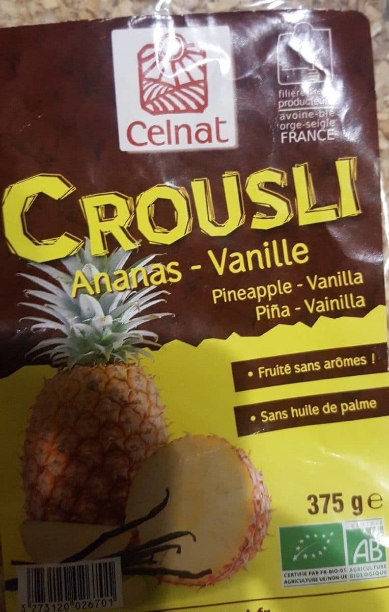 Celnat Crousli ananas vanille packshot