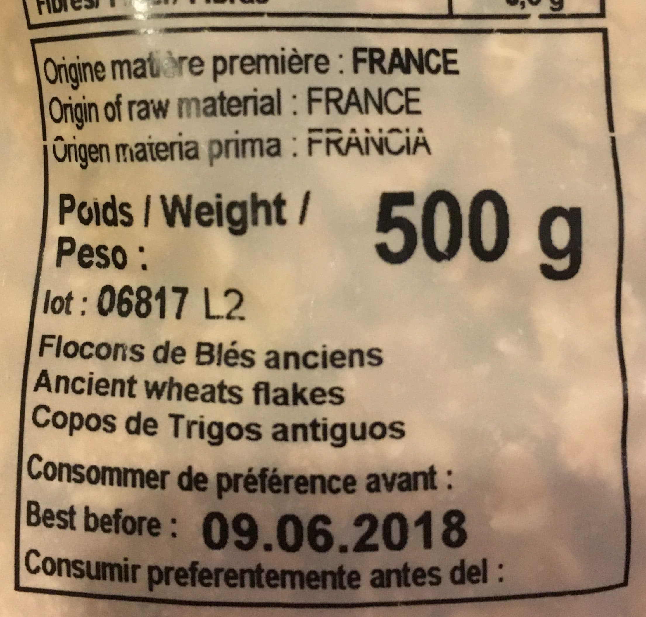 Celnat Flocons de blé ancien packshot