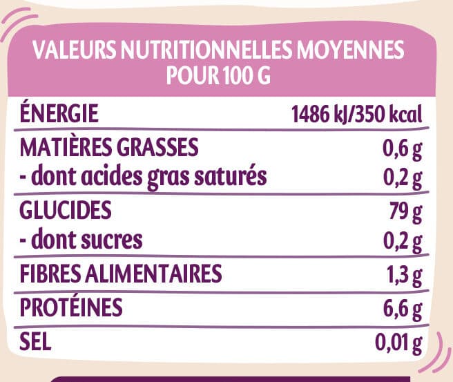 Happy Bio Riz rond blanc packshot