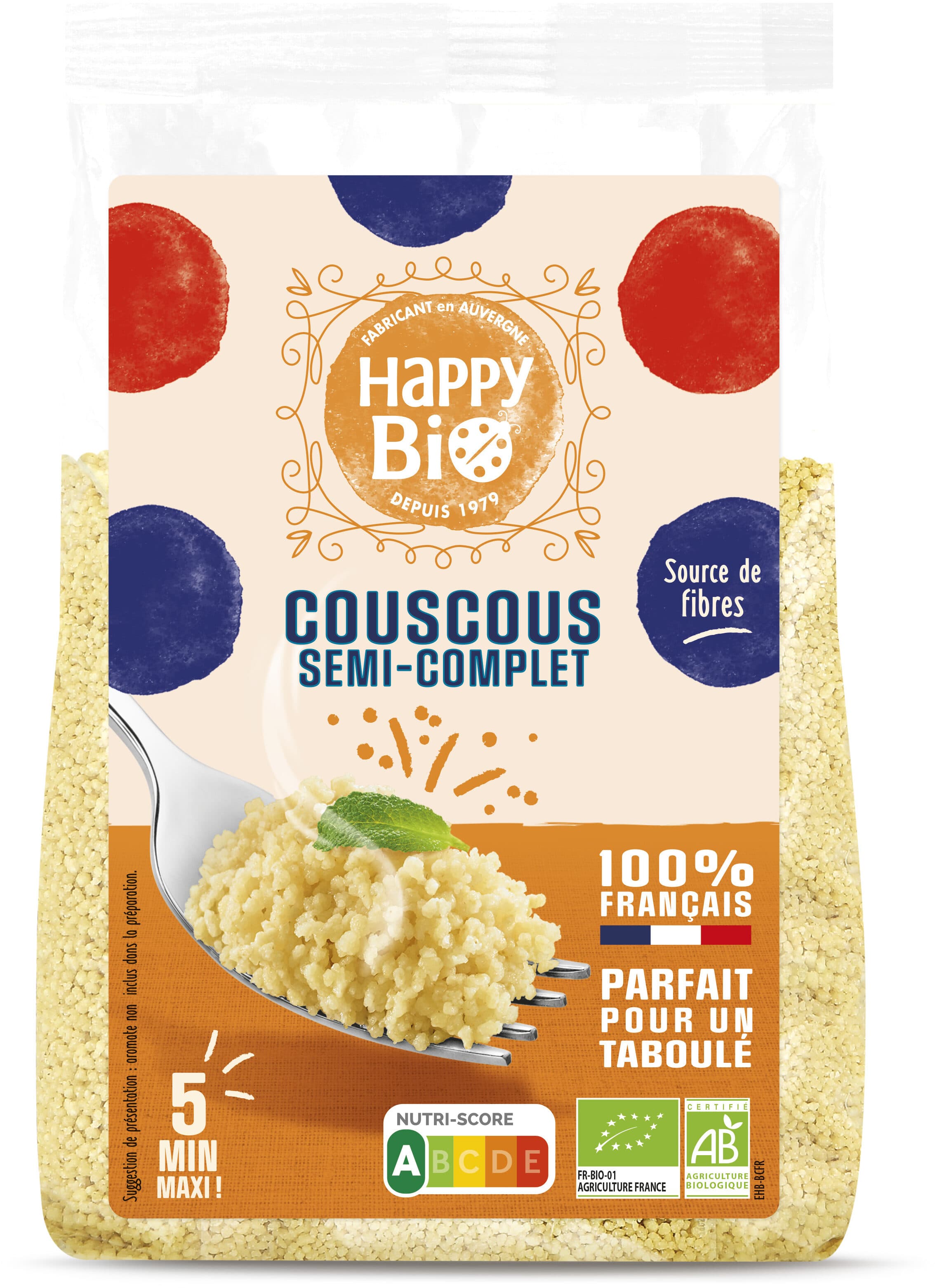 Happy Bio Couscous 1/2 complet packshot
